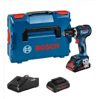 BOSCH GSB 18V-90 C PROFESSIONAL ΚΡΟΥΣΤΙΚΟ ΔΡΑΠΑΝΟΚΑΤΣΑΒΙΔΟ ΜΠΑΤΑΡΙΑΣ 2 μπαταρίες Li-Ion 4,0 Ah  06019K6104