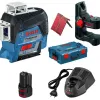 BOSCH GLL 3-80 C Γραμμικό Λέιζερ με μπαταρία 12V και Ταχυφορτιστη 0.601.063.R02