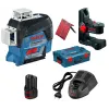 BOSCH GLL 3-80 C Γραμμικό Λέιζερ με μπαταρία 12V και Ταχυφορτιστη 0.601.063.R02