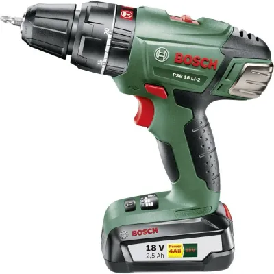 BOSCH PSB 18 LI-2 Κρουστικό δραπανοκατσάβιδο μπαταρίας δύο ταχυτήτων ιόντων λιθίου 060398230B