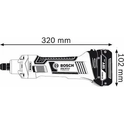 BOSCH - ΕΥΘΥΣ ΛΕΙΑΝΤΗΡΑΣ ΜΠΑΤΑΡΙΑΣ 18V GGS 18 V-LI PROFESSIONAL (SOLO) ΣΕ L-BOXX 06019B5303