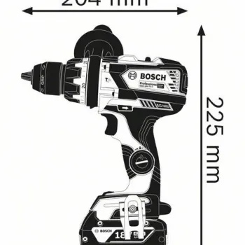BOSCH GSB 18V-85 C Κρουστικό Δραπανοκατσάβιδο σε L-Boxx 06019G0302