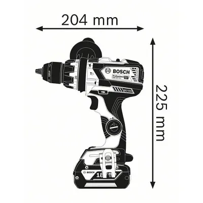 BOSCH GSB 18V-85 C Κρουστικό Δραπανοκατσάβιδο σε L-Boxx 06019G0302