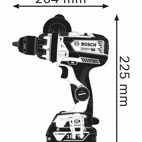 BOSCH GSB 18V-85 C Κρουστικό Δραπανοκατσάβιδο σε L-Boxx 06019G0302
