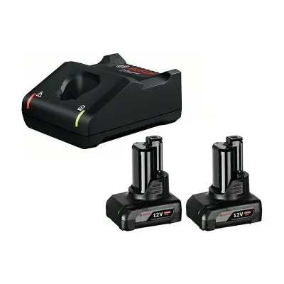 Bosch - Σετ Φορτιστή GAL 12V-40 και Μπαταριών 12V με 2 Μπαταρίες 6.0Ah - 1600A01B20