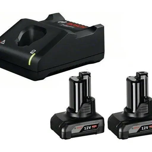 Bosch - Σετ Φορτιστή GAL 12V-40 και Μπαταριών 12V με 2 Μπαταρίες 6.0Ah - 1600A01B20