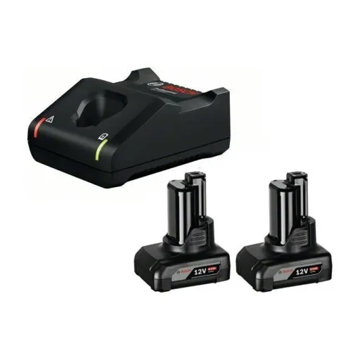 Bosch - Σετ Φορτιστή GAL 12V-40 και Μπαταριών 12V με 2 Μπαταρίες 6.0Ah - 1600A01B20