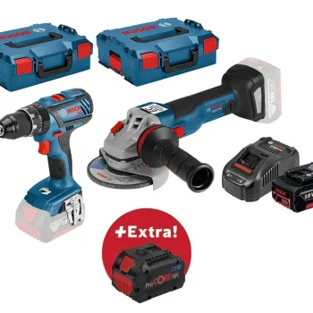 BOSCH ΣΕΤ ΚΡΟΥΣΤΙΚΟ ΔΡΑΠ/ΒΙΔΟ GSB 18V-28 + ΓΩΝΙΑΚΟΣ ΤΡΟΧΟΣ GWS 18V-125 C  0.615.990.K93