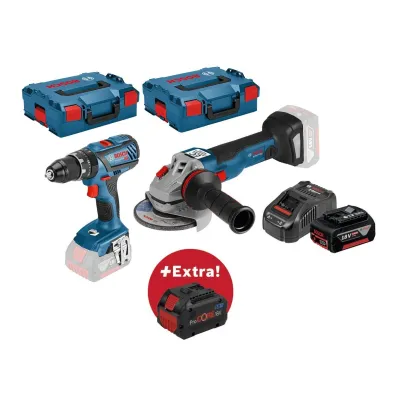 BOSCH ΣΕΤ ΚΡΟΥΣΤΙΚΟ ΔΡΑΠ/ΒΙΔΟ GSB 18V-28 + ΓΩΝΙΑΚΟΣ ΤΡΟΧΟΣ GWS 18V-125 C  0.615.990.K93