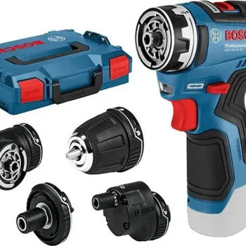 BOSCH - Δραπανοκατσάβιδο Μπαταρίας με 4 Κεφαλές GSR 12V-35 FC σε L-Boxx (Solo) 06019H3003