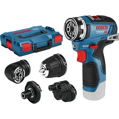 BOSCH - Δραπανοκατσάβιδο Μπαταρίας με 4 Κεφαλές GSR 12V-35 FC σε L-Boxx (Solo) 06019H3003