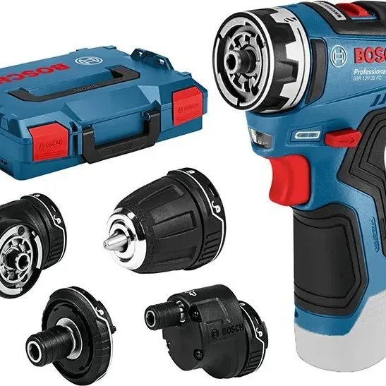 BOSCH - Δραπανοκατσάβιδο Μπαταρίας με 4 Κεφαλές GSR 12V-35 FC σε L-Boxx (Solo) 06019H3003