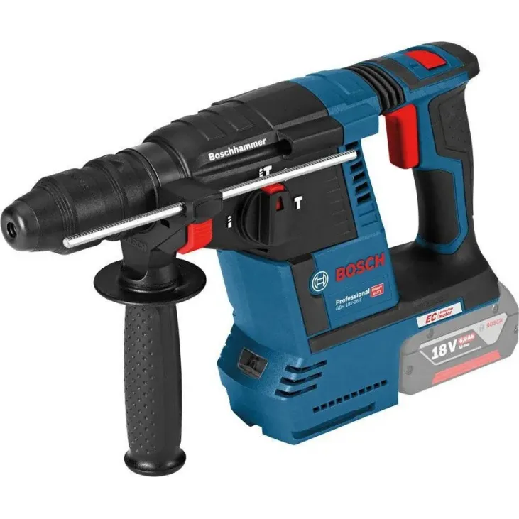 BOSCH ΚΡΟΥΣΤΙΚΌ ΠΙΣΤΟΛΈΤΟ ΜΠΑΤΑΡΊΑΣ GBH 18V-26 F SOLO 0611910001