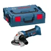 BOSCH ΓΩΝΙΑΚΟΣ ΛΕΙΑΝΤΗΡΑΣ ΜΠΑΤΑΡΙΑΣ GWS 18 115mm V-LI ΣΕ L-BOXX SOLO 060193A304