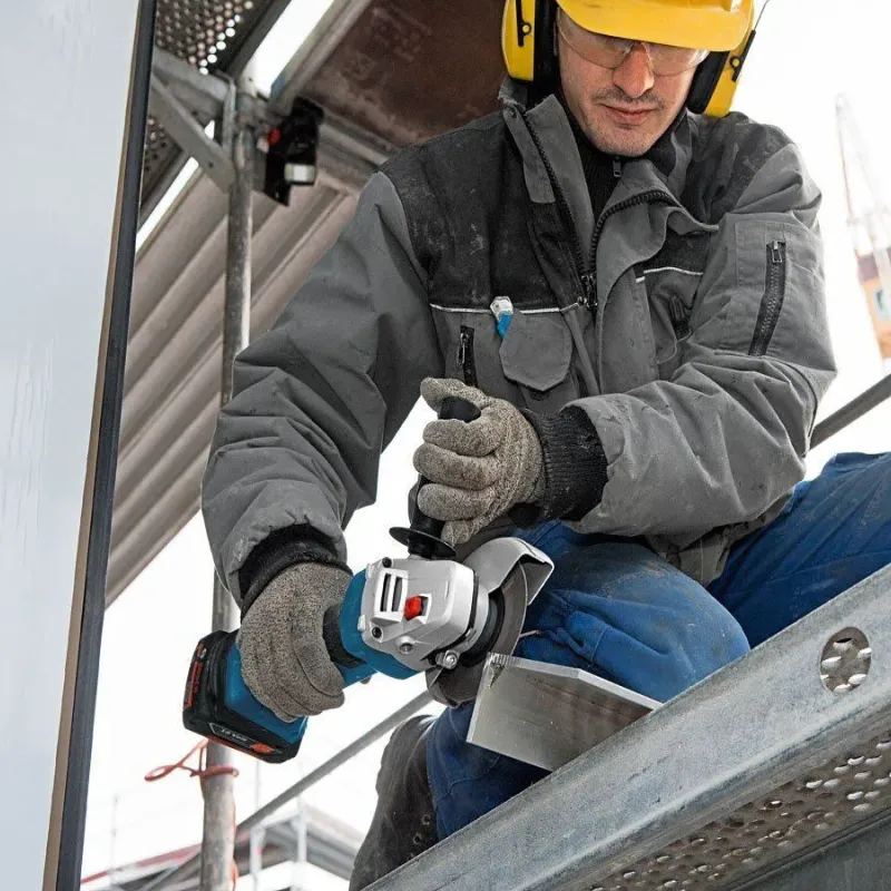 BOSCH ΓΩΝΙΑΚΟΣ ΛΕΙΑΝΤΗΡΑΣ ΜΠΑΤΑΡΙΑΣ GWS 18 V-LI 125mm ΣΕ L-BOXX SOLO 060193A308