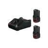 BOSCH PROFESSIONAL BASIC ΣΕΤ 2 X ΜΠΑΤΑΡΙΕΣ GBA 2.0AH 12V ΚΑΙ ΦΟΡΤΙΣΤΗΣ GAL 12V-40 1600A019R8