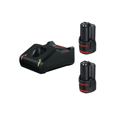 BOSCH PROFESSIONAL BASIC ΣΕΤ 2 X ΜΠΑΤΑΡΙΕΣ GBA 2.0AH 12V ΚΑΙ ΦΟΡΤΙΣΤΗΣ GAL 12V-40 1600A019R8