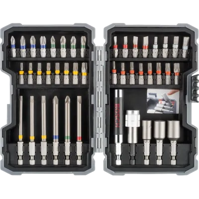 BOSCH Σετ 43 τεμ. με Κατσαβιδόλαμες και Καρυδάκια Extra Hard 2607017164