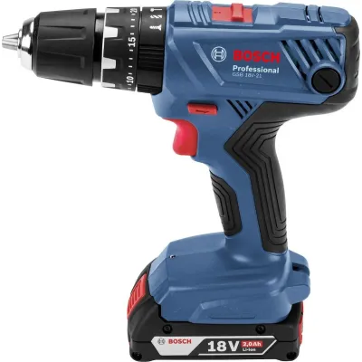 BOSCH - GSB 18V-21 Κρουστικό Δραπανοκατσάβιδο 18V (2x2.0Ah)-06019H1107
