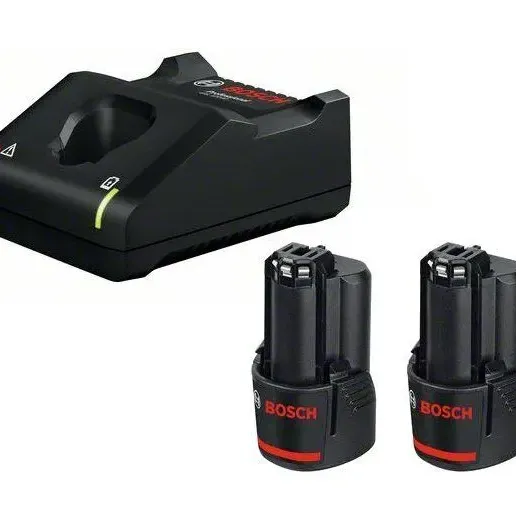 BOSCH - Σετ Φορτιστή GAL 12V-40 και Μπαταριών 12V με 2 Μπαταρίες 3.0Ah - 1600A019RD