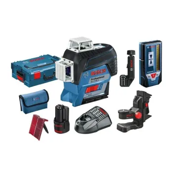 Bosch - GLL 3-80 C Γραμμικό Λέιζερ με Πίνακα Στόχου και Δέκτη LR7 σε L-Boxx 12V (1x2.0Ah) 0601063R05