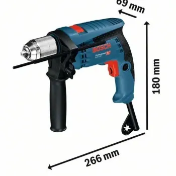 BOSCH GSB 13 RE Κρουστικό Δράπανο με Σετ Τρυπανιών 0.601.217.103