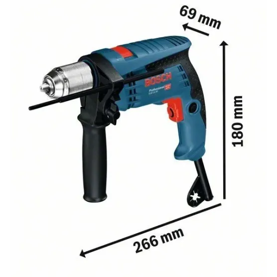 BOSCH GSB 13 RE Κρουστικό Δράπανο με Σετ Τρυπανιών 0.601.217.103