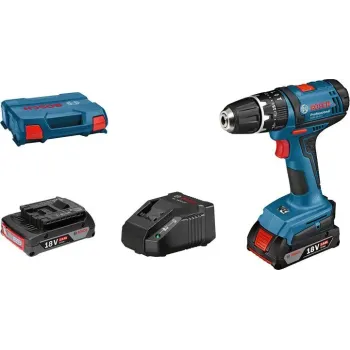BOSCH GSB 18-2-LI Κρουστικό Δραπανοκατσάβιδο Li-Ion 18V σε L-Case (2x2.0Ah) 06019D2303
