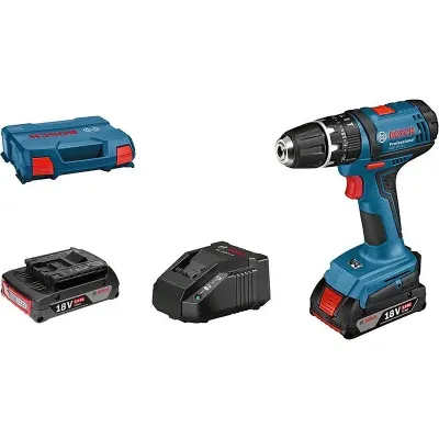 BOSCH GSB 18-2-LI Κρουστικό Δραπανοκατσάβιδο Li-Ion 18V σε L-Case (2x2.0Ah) 06019D2303