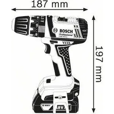 BOSCH GSB 18-2-LI Κρουστικό Δραπανοκατσάβιδο Li-Ion 18V σε L-Case (2x2.0Ah) 06019D2303