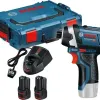 Bosch GDR 12V-105 Περιστροφικό κρουστικό κατσαβίδι μπαταρίας 2x2.0Ah 06019A6977  