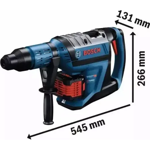 BOSCH GBH 18V-45 C Περιστροφικό Πιστολέτο Μπαταρίας BITURBO SDS-Max 18V Li-Ion Brushless σε Βαλίτσα Μεταφοράς  (Solo) 0611913000