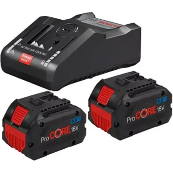 BOSCH - Σετ 2 Μπαταρίων ProCORE 18V 8.0Ah με Φορτιστή GAL 18V-160C 1600A016GP