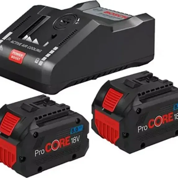 BOSCH - Σετ 2 Μπαταρίων ProCORE 18V 8.0Ah με Φορτιστή GAL 18V-160C 1600A016GP