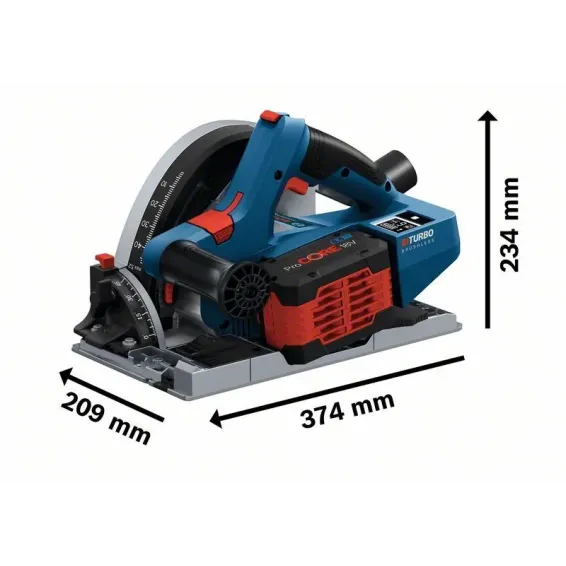 BOSCH GKT 18V-52 GC Βυθιζομενο  Δισκοπρίονο μπαταρίας BITURBO 18V σε L-Boxx (Solo) 06016B4000