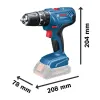 BOSCH GSB 18V-21 ΚΡΟΥΣΤΙΚΟ ΔΡΑΠΑΝΟΚΑΤΣΑΒΙΔΟ ΜΠΑΤΑΡΙΑΣ 18V SOLO 06019H1176