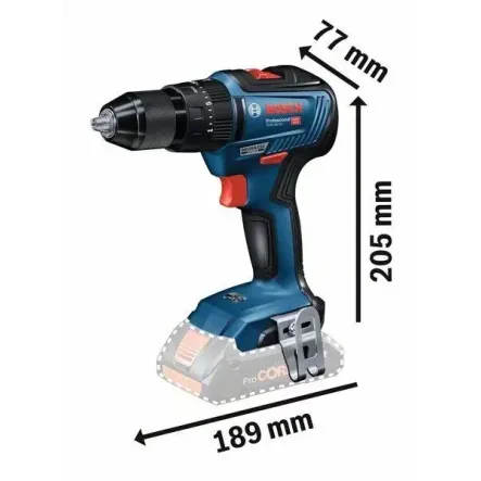 BOSCH GSB 18V-55 Professional Κρουστικό Δραπανοκατσάβιδο Μπαταρίας σε L-Boxx (Solo) 06019H5303