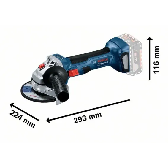 BOSCH WS 18V-7 Γωνιακός Τροχός Μπαταρίας 18V Li-Ion σε L-Boxx (Solo) 06019H9002