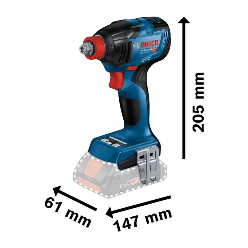 BOSCH GDX 18V-210 C ΜΠΟΥΛΟΝΟΚΛΕΙΔΟ ΜΠΑΤΑΡΙΑΣ 18v (SOLO) 06019J0201
