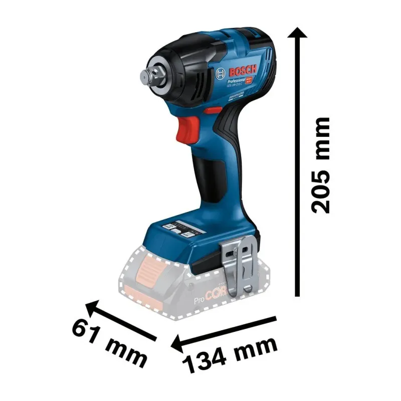 BOSCH GDS 18V-210 C Παλμικό Κατσαβίδι Μπαταρίας 18V (SOLO) 06019J0301