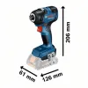 BOSCH GDR 18V-200 Παλμικό κατσαβίδι μπαταρίας 18 Volt, 160 Nm, L-BOX (Solo) 06019J2106