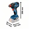 BOSCH GDX 18V-200 ΜΠΟΥΛΟΝΟΚΛΕΙΔΟ ΜΠΑΤΑΡΙΑΣ (SOLO) 06019J2204