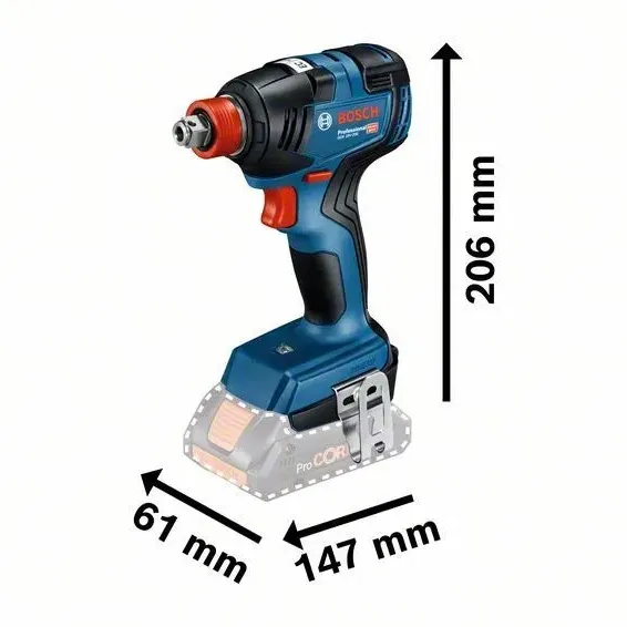BOSCH GDX 18V-200 ΜΠΟΥΛΟΝΟΚΛΕΙΔΟ ΜΠΑΤΑΡΙΑΣ (SOLO) 06019J2204