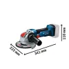 BOSCH GWX 18V-8 Γωνιακός Τροχός Μπαταρίας με X-LOCK (Solo) 06019J7001 