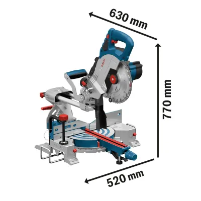 BOSCH GCM 18V-216 Φαλτσοπρίονο μπαταρίας BITURBO 18V σε L-Boxx (Solo) 0601B41000