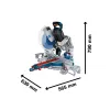 BOSCH GCM 18V-305 GDC Φαλτσοπρίονο μπαταρίας BITURBO 18V σε L-Boxx (Solo) 0601B43000