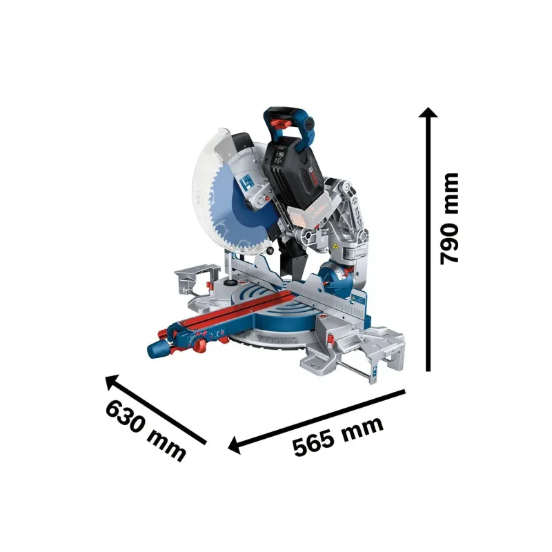 BOSCH GCM 18V-305 GDC Φαλτσοπρίονο μπαταρίας BITURBO 18V σε L-Boxx (Solo) 0601B43000