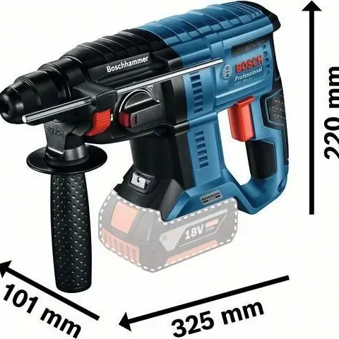 BOSCH GBH 18V-21 Professional Περιστροφικό Πιστολέτο Μπαταρίας SDS Plus (Solo) 00611911101