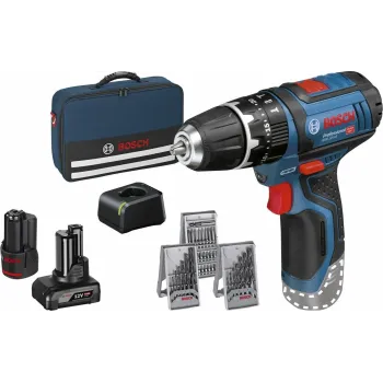 BOSCH GSB 12V-15 PROFESSIONAL ΚΡΟΥΣΤΙΚΟ ΔΡΑΠΑΝΟΚΑΤΣΑΒΙΔΟ 12V ΜΕ 2 ΜΠΑΤΑΡΙΕΣ (GBA 2.0Ah, GBA 4.0Ah)+ ΣΕΤ ΕΞΑΡΤΗΜΑΤΩΝ 06019B690G