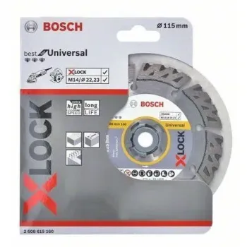 BOSCH Διαμαντόδισκος κοπής X-LOCK Best for Universal 115mm 2608615160